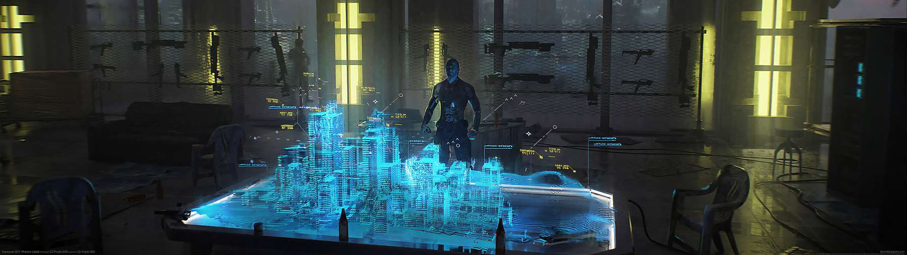 Cyberpunk 2077: Phantom Liberty superwide achtergrond 07