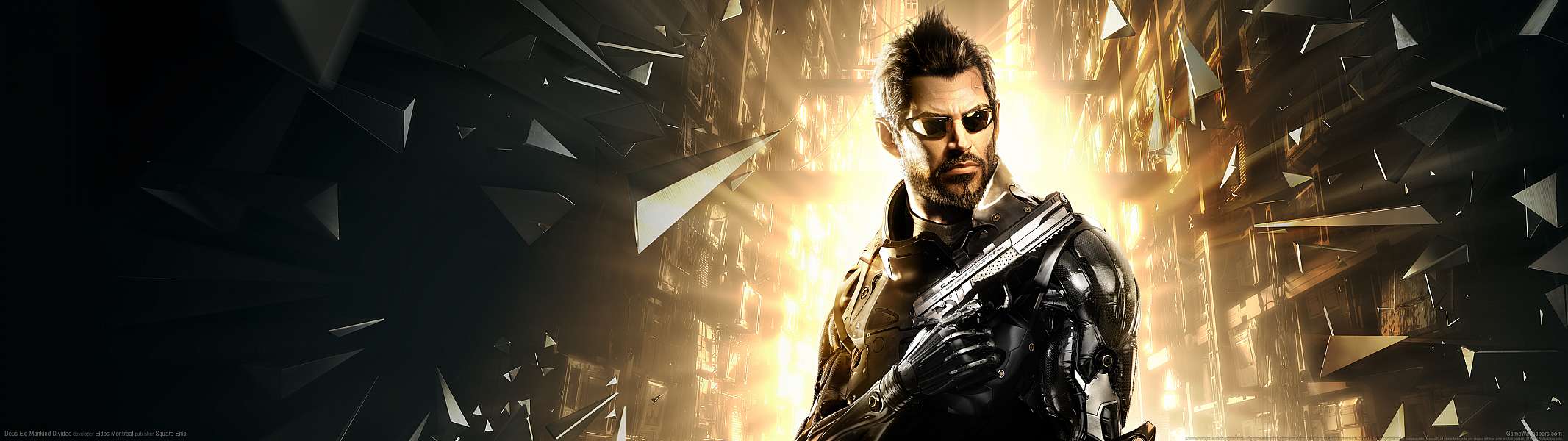 Deus Ex: Mankind Divided dual screen achtergrond