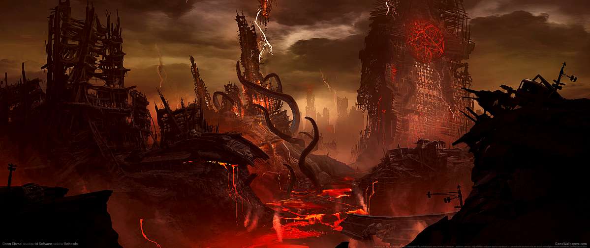 Doom Eternal ultrawide achtergrond 01
