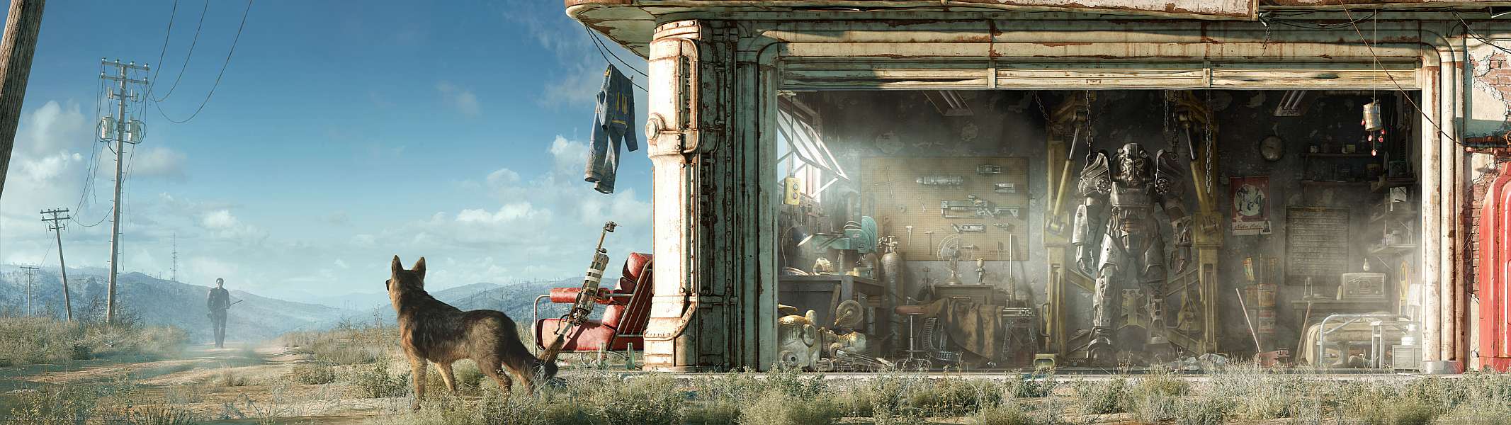Fallout 4 dual screen achtergrond