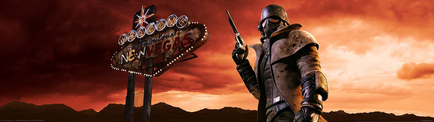 Fallout: New Vegas superwide achtergrond 01