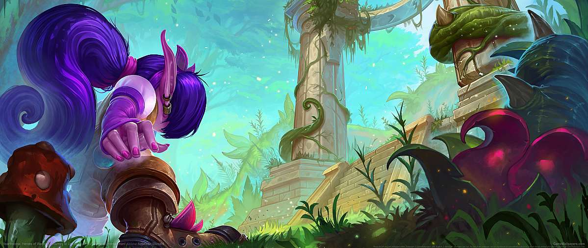 Hearthstone: Heroes of Warcraft - Journey to Un'Goro ultrawide achtergrond 03