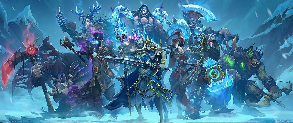 Hearthstone: Heroes of Warcraft - Knights of the Frozen Throne ultrawide achtergrond 02