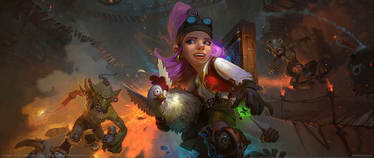 Hearthstone: Heroes of Warcraft fan art ultrawide achtergrond 01
