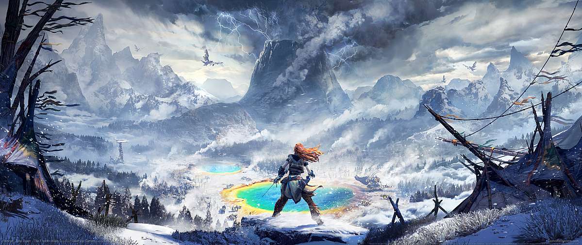 Horizon: Zero Dawn - The Frozen Wilds ultrawide achtergrond 01