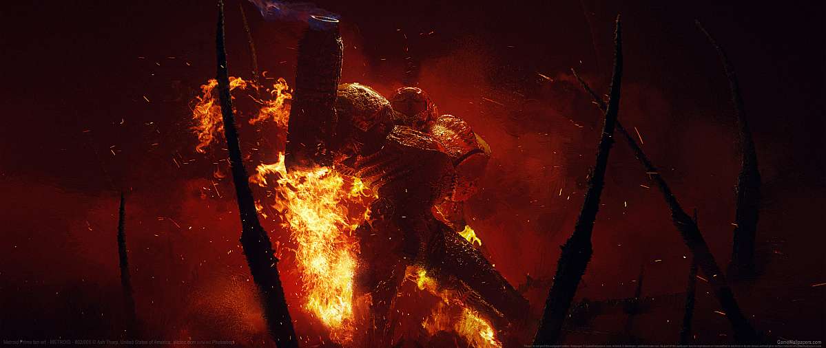Metroid Prime fan art ultrawide achtergrond 01