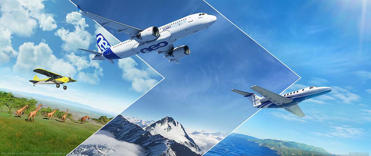 Microsoft Flight Simulator achtergrond