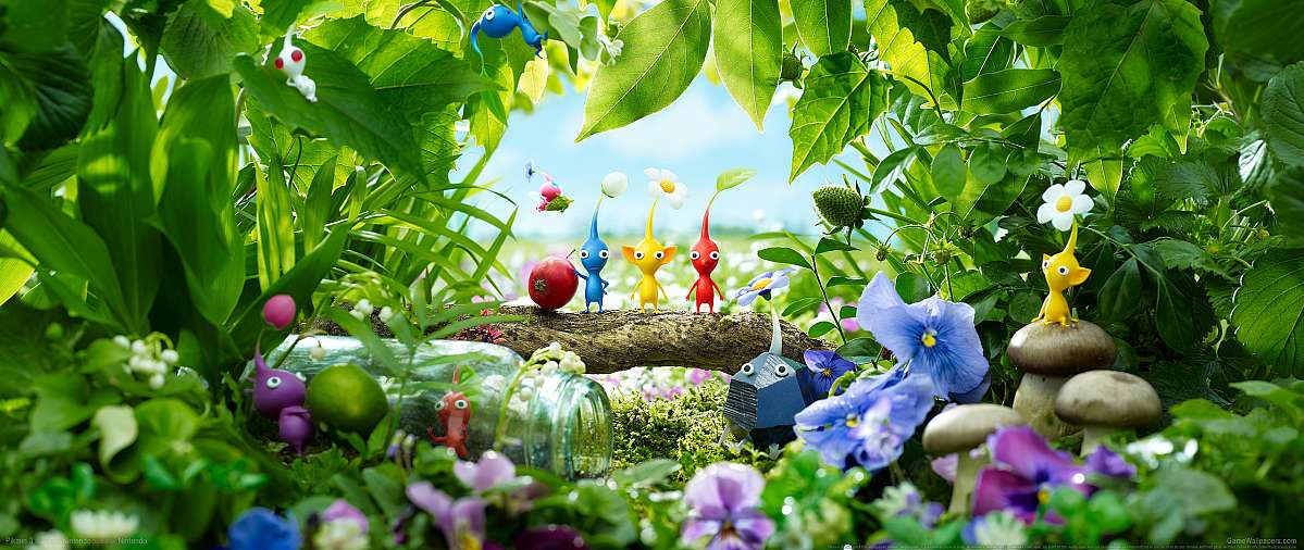 Pikmin 3 ultrawide achtergrond 01