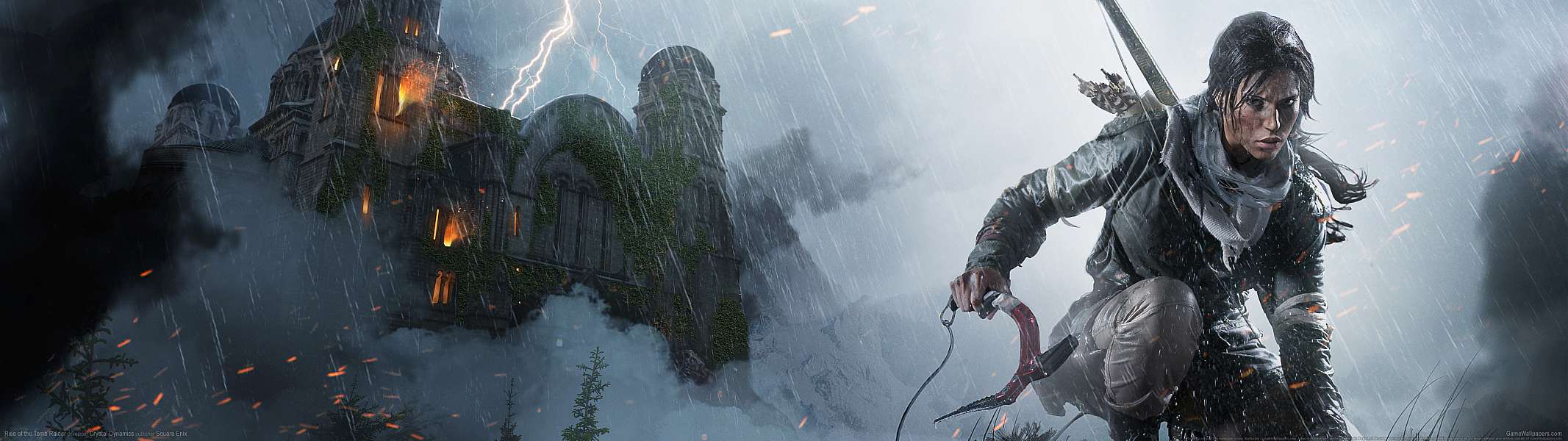 Rise of the Tomb Raider dual screen achtergrond