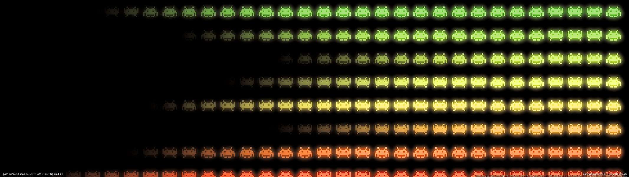 Space Invaders Extreme dual screen achtergrond