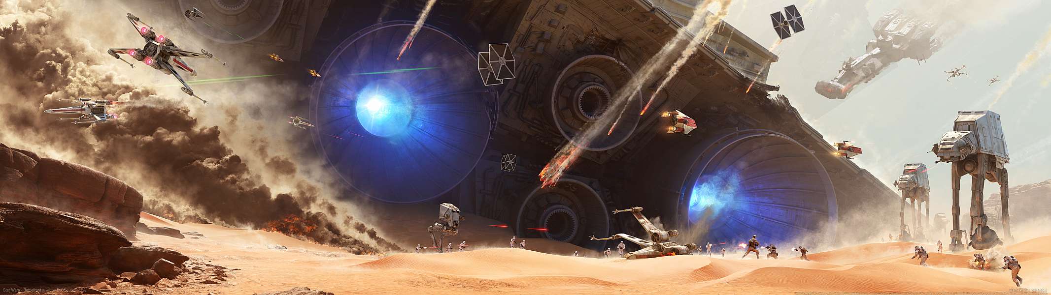 Star Wars - Battlefront dual screen achtergrond