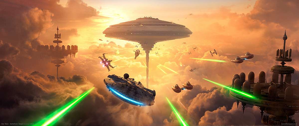 Star Wars - Battlefront: Bespin ultrawide achtergrond 01