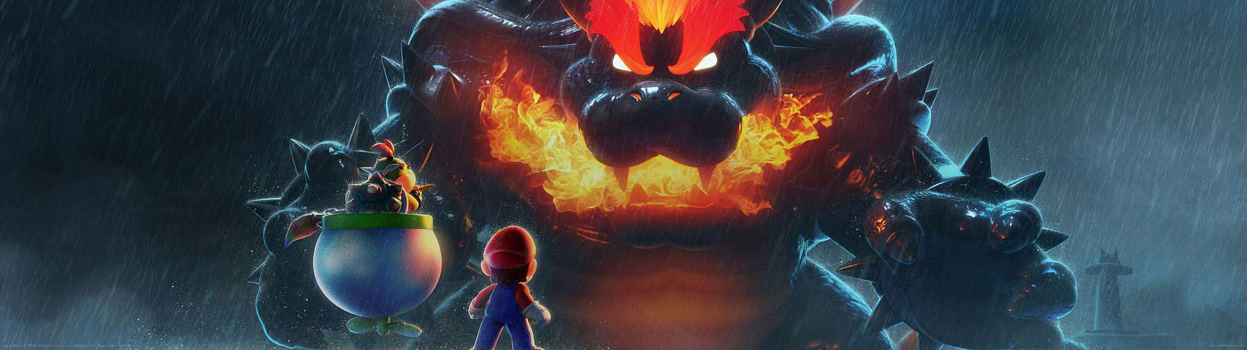 Super Mario 3D World: Bowser's Fury superwide achtergrond 01