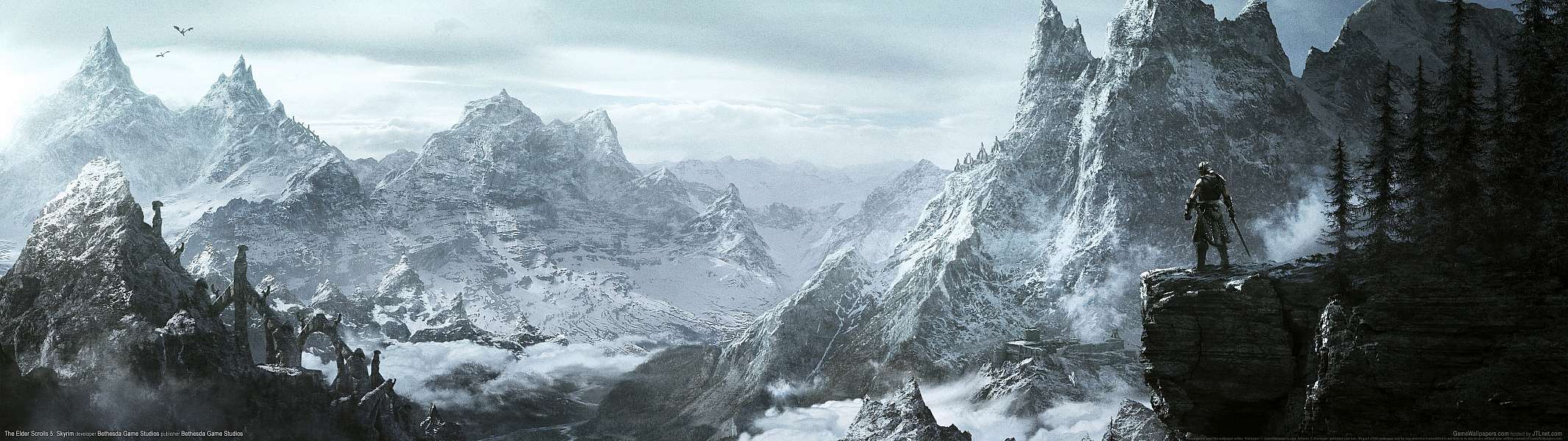 The Elder Scrolls 5: Skyrim dual screen achtergrond