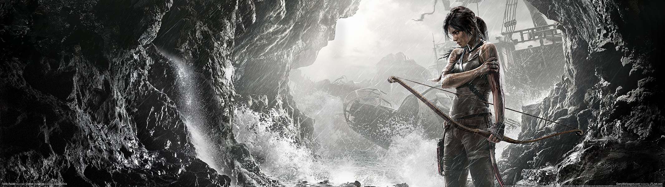 Tomb Raider dual screen achtergrond