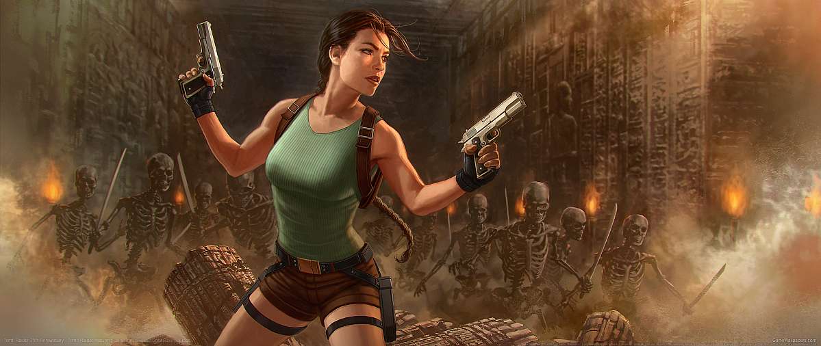 Tomb Raider 25th Anniversary ultrawide achtergrond 02