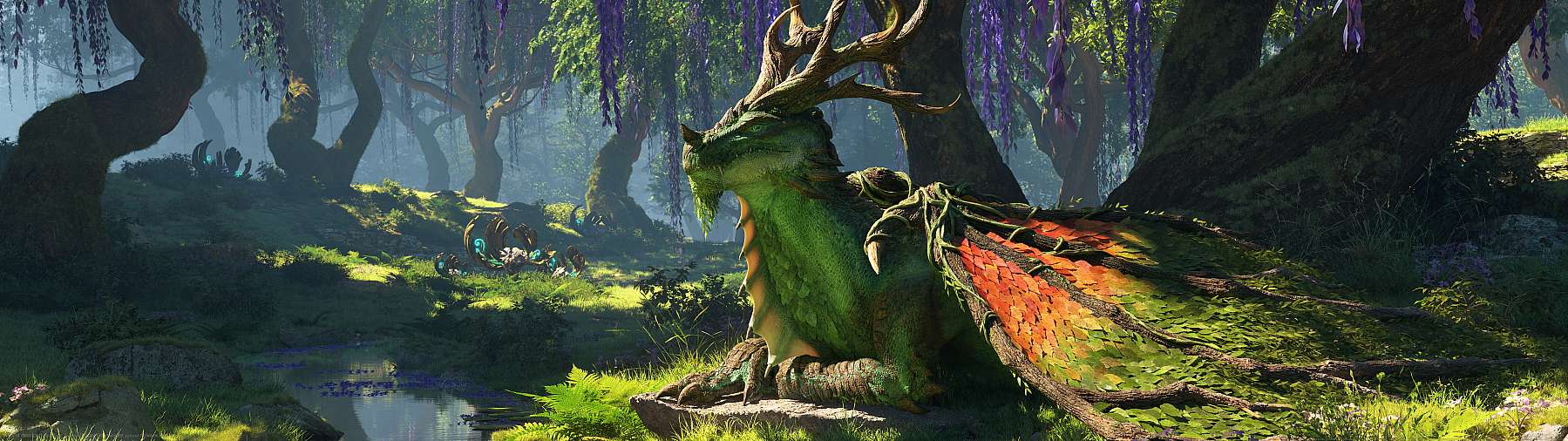 World of Warcraft: Dragonflight superwide achtergrond 03