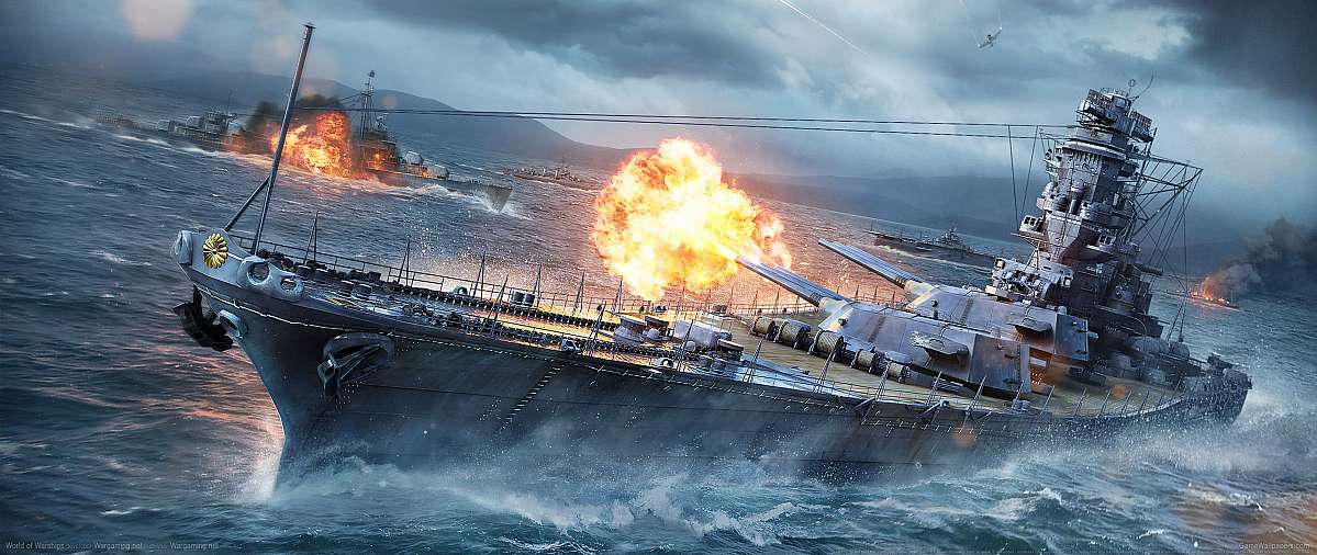 World of Warships ultrawide achtergrond 04