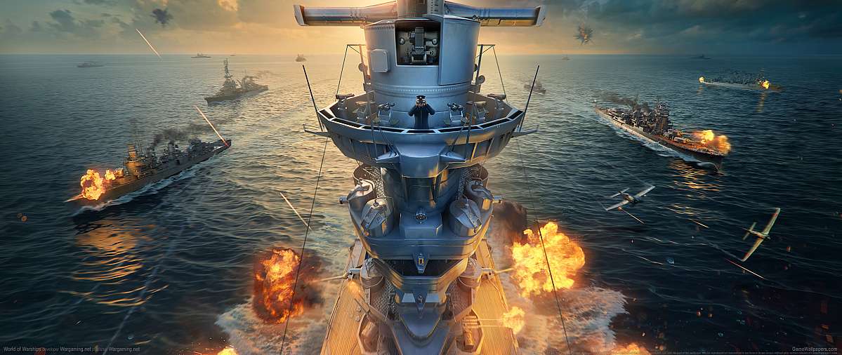 World of Warships ultrawide achtergrond 23