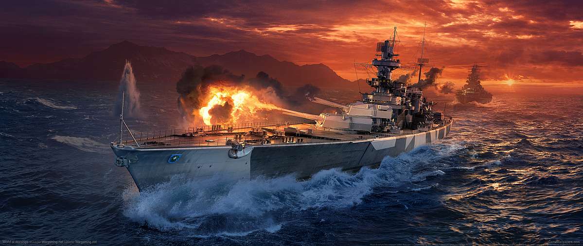 World of Warships ultrawide achtergrond 26